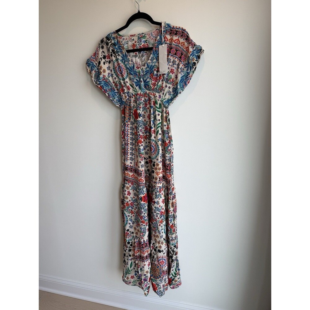 Karyn Seo Maxi Dress-Boho Print-Size Small